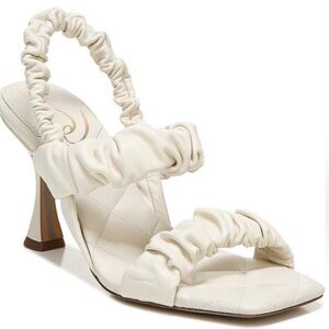 Sam Edelman Marlena Strappy Ruched Leather Dress Sandals, size 8.5